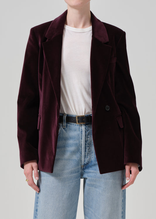 Matteau Blazer in Bordeaux front