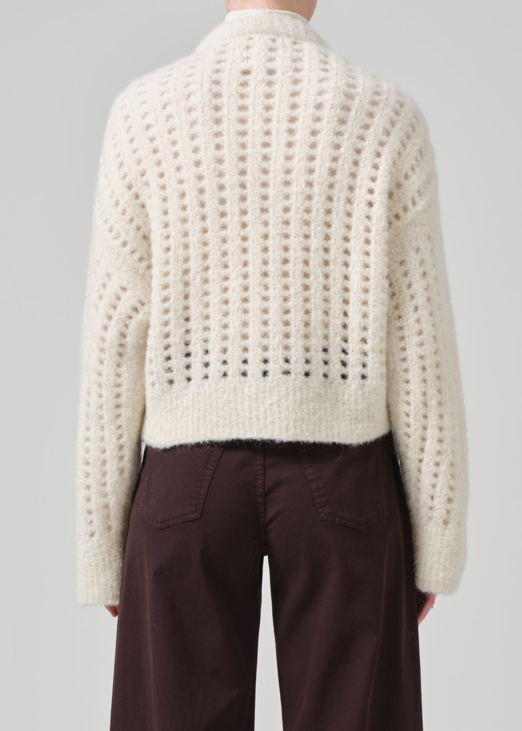 Ailani Crewneck Sweater in Cream back