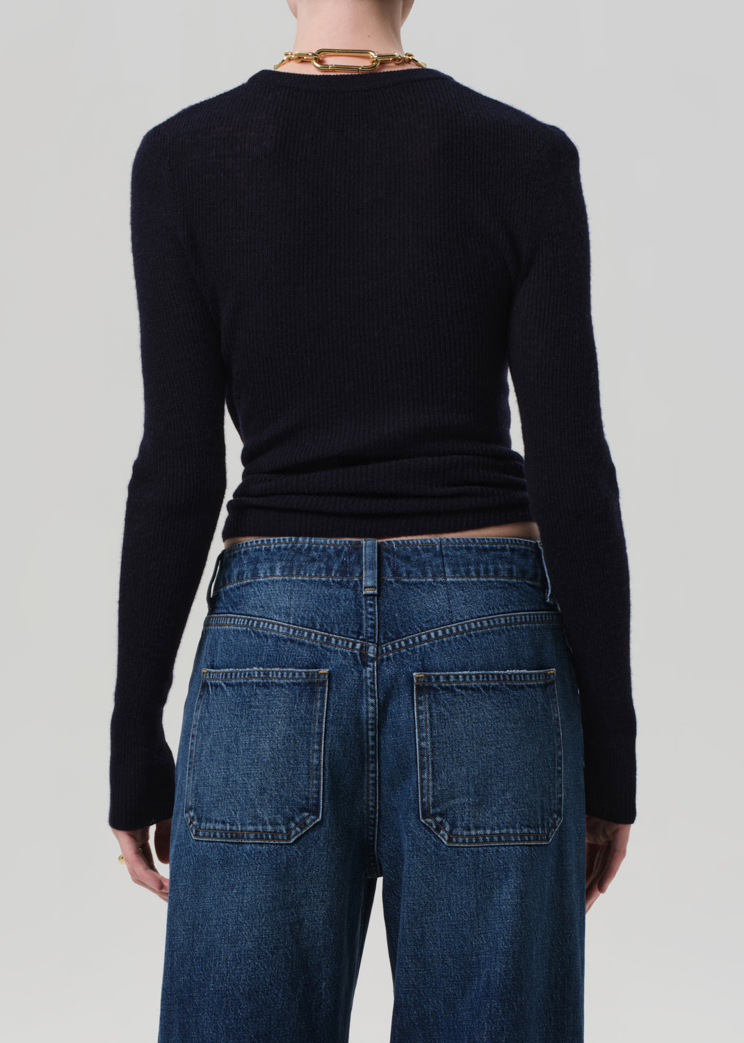 Alessia Crewneck Sweater in Navy – Citizens of Humanity