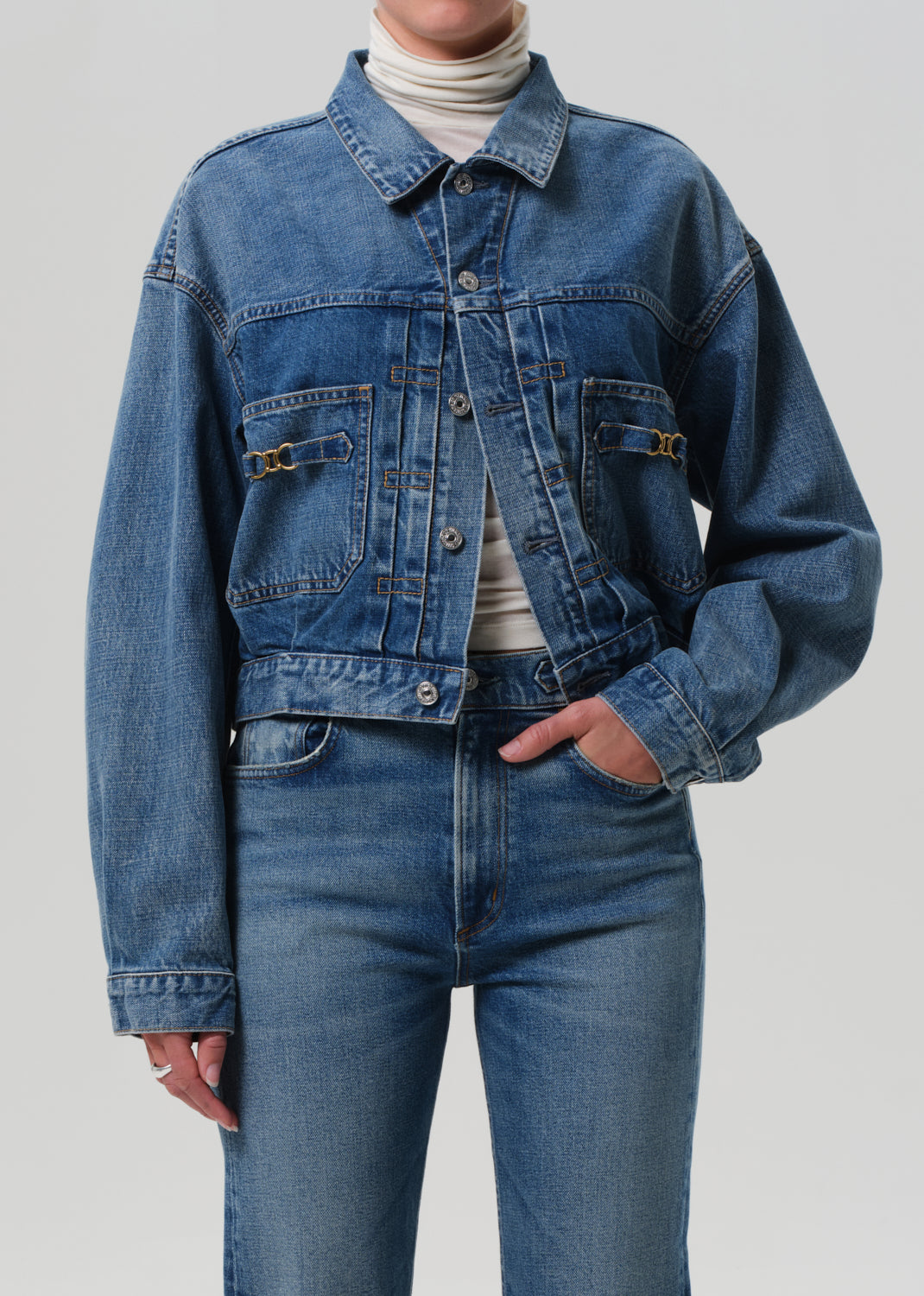 Alma Jacket With Horsebit in Sweetzer