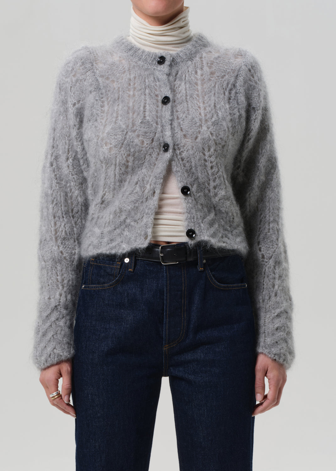 Odette Cardigan
In Heather Grey