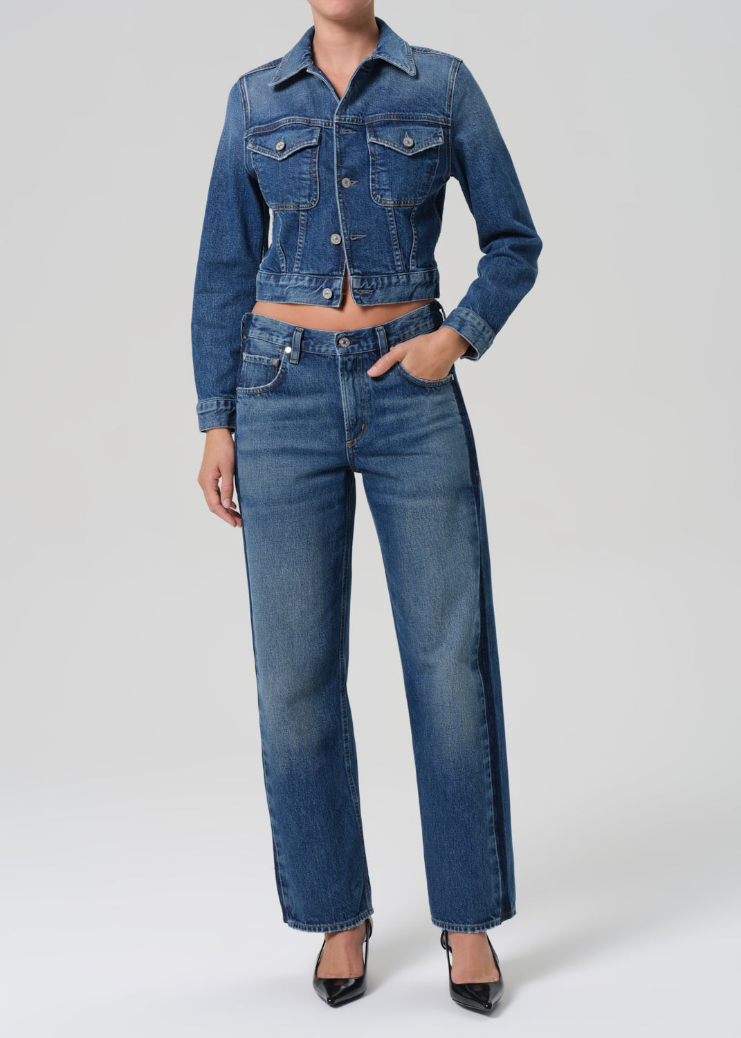 Charisse Shrunken Jacket in Briar – Citizens of Humanity