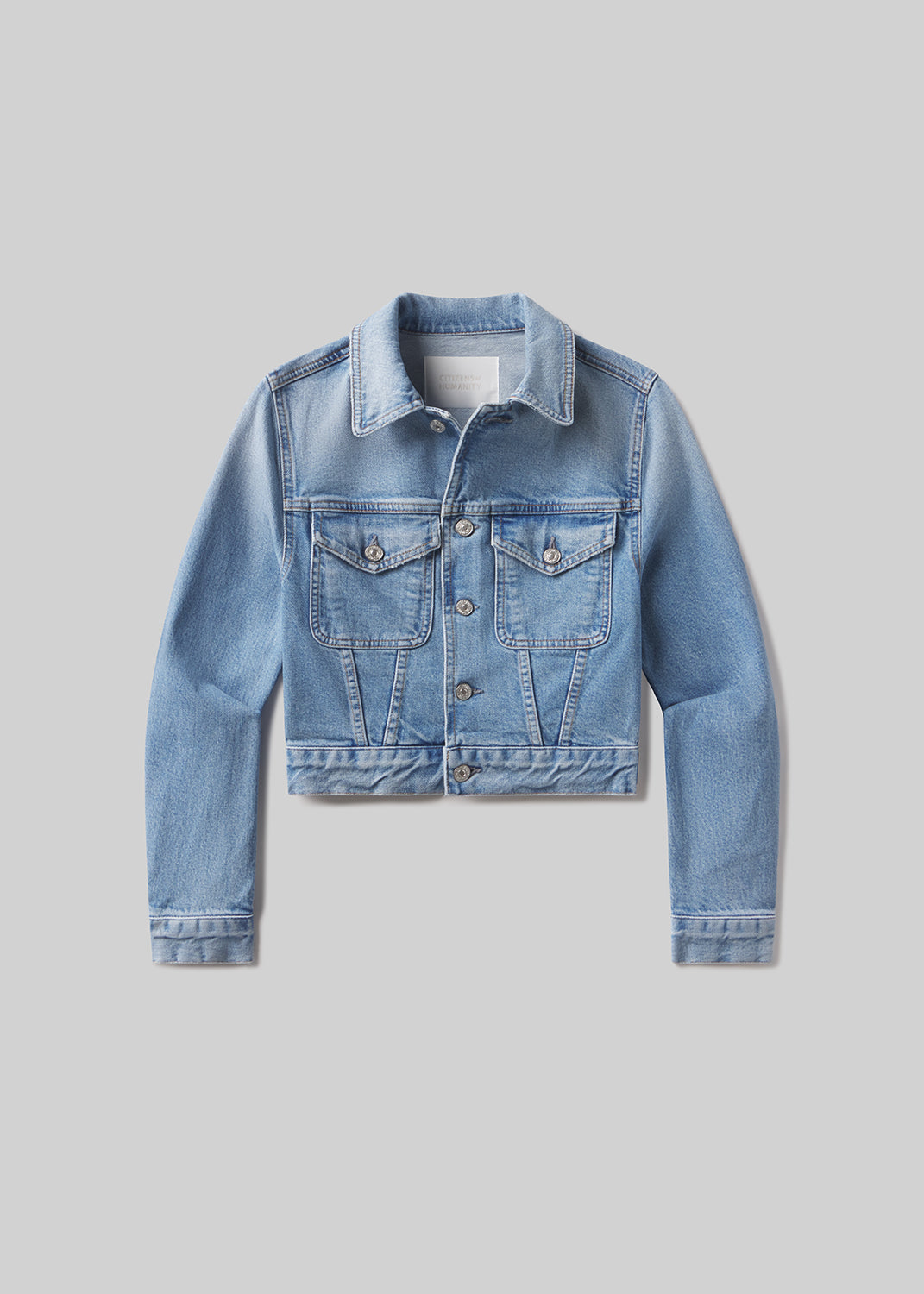 Charisse Shrunken Jacket in Sparrow flat