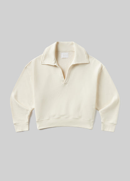 TRAPEZE PULLOVER IN CREAM FLAT