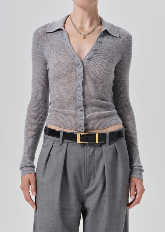 Paloma Cardigan Sweater in Heather Grey