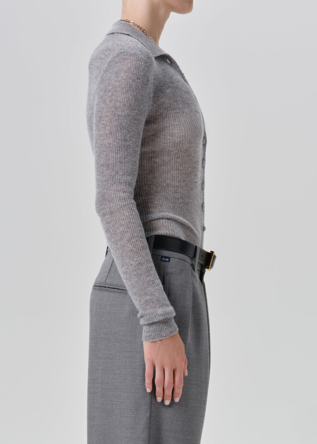 Paloma Cardigan Sweater in Heather Grey