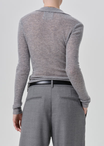 Paloma Cardigan Sweater in Heather Grey