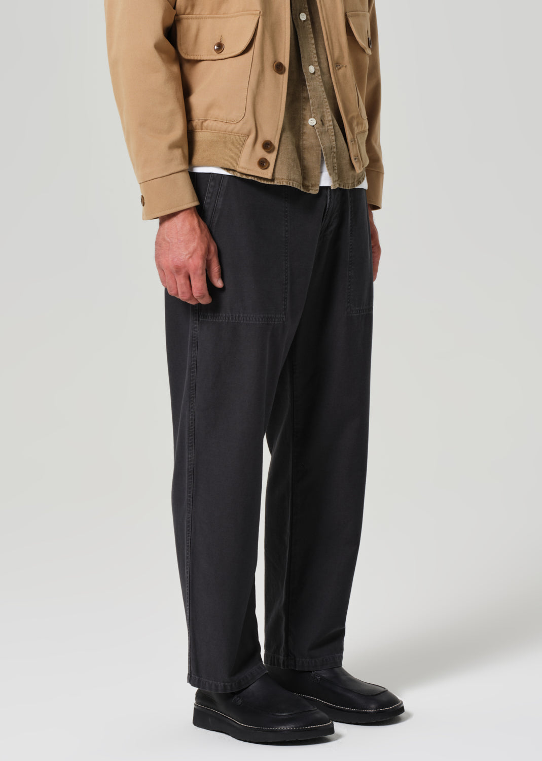 Hayden Relaxed Utility Pant in Charred Cedar front