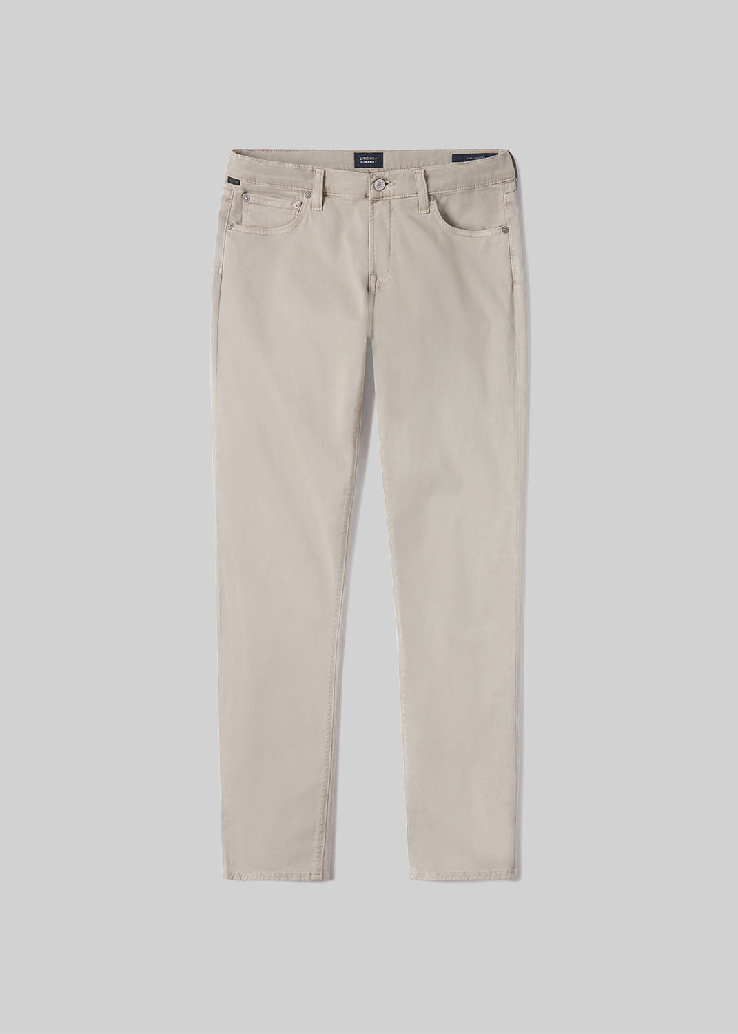 London Tapered Slim Cashmere Touch Sateen Caraway