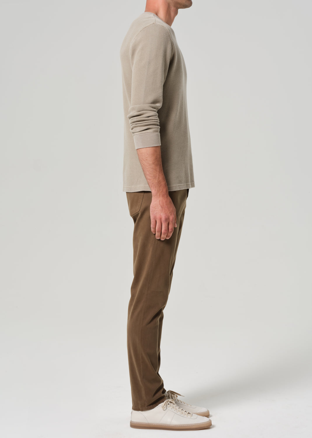 London Tapered Slim Stretch Sateen in Los Alivos side