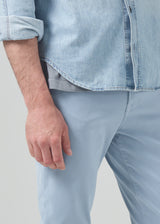 London Tapered Slim Stretch Sateen in Seagull