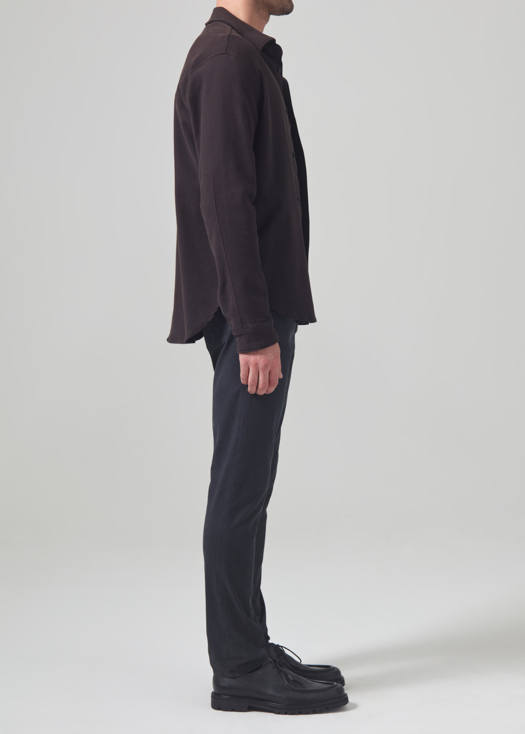 London Tapered Slim  Stretch Twill in Charcoal