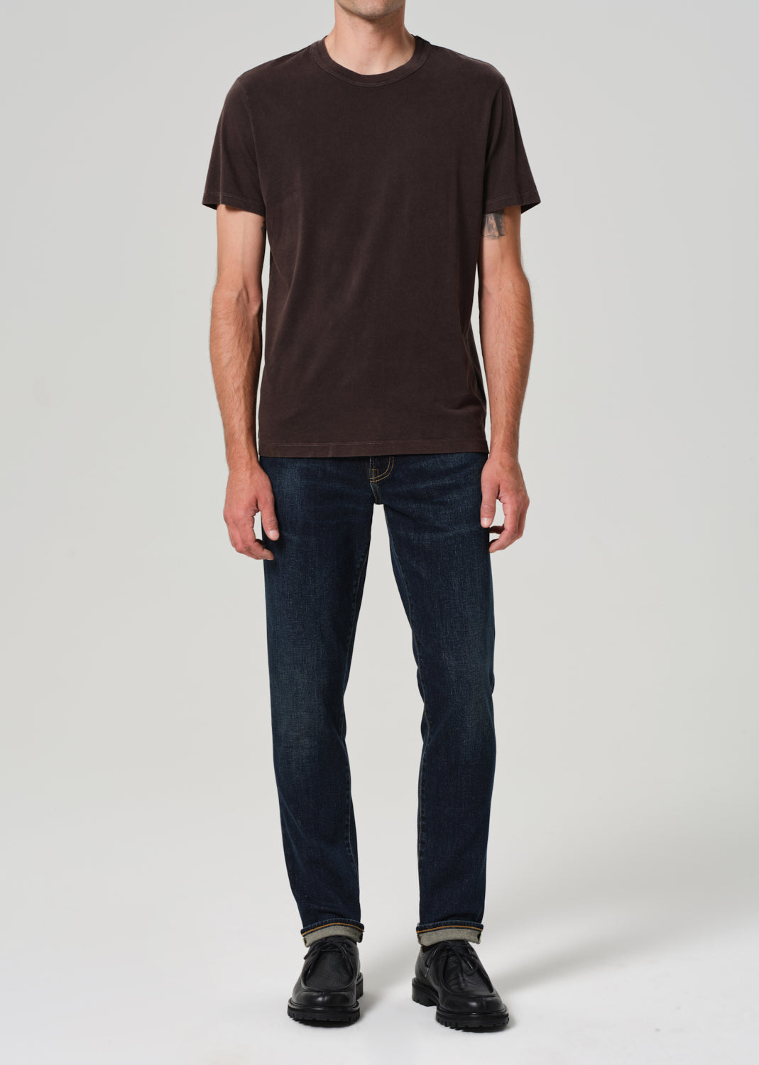 London Tapered Slim Cashmere Denim in Prospect front