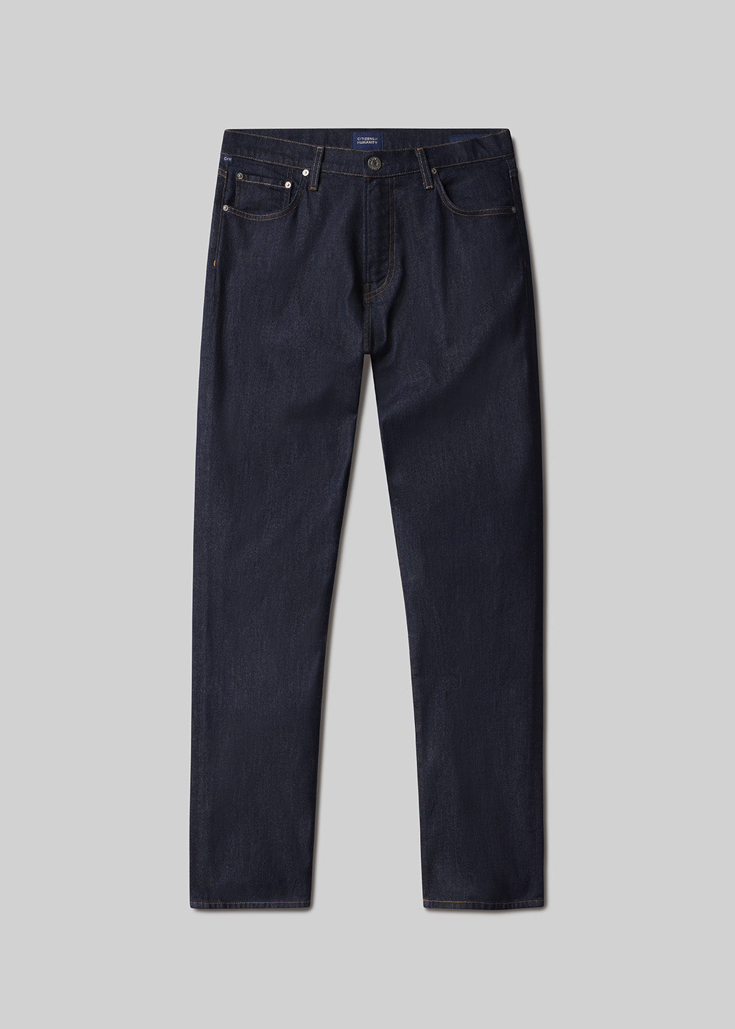 London Tapered Slim Tropical Denim in Rinse flat