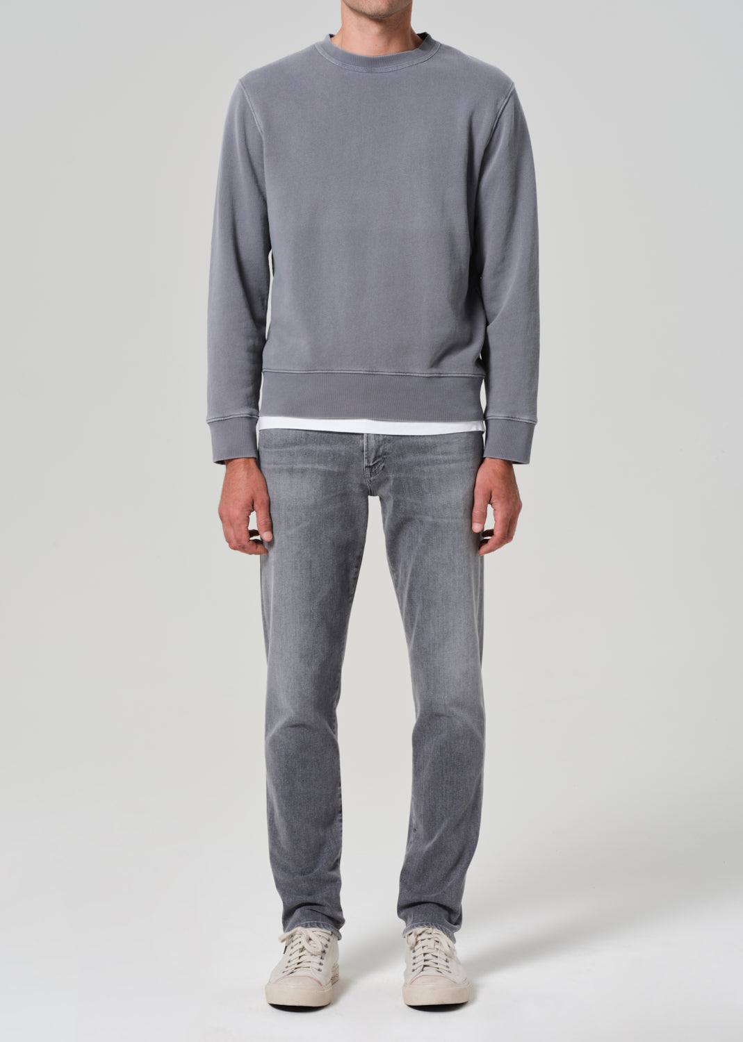 London Slim Taper Cashmere Denim in Sycamore front