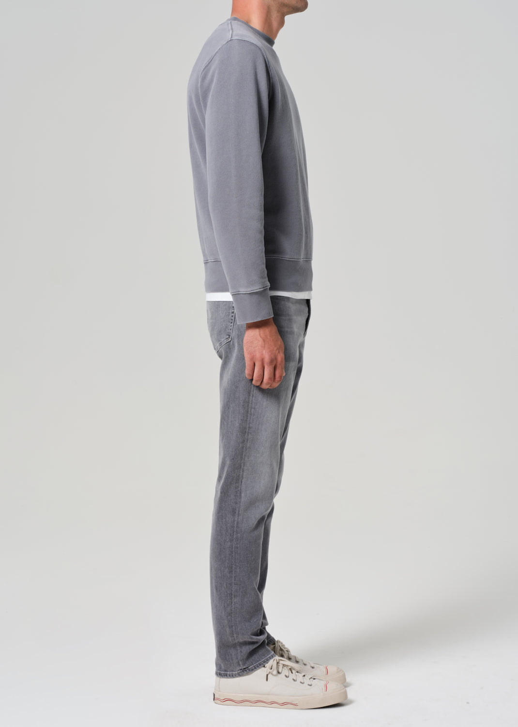 London Slim Taper Cashmere Denim in Sycamore side