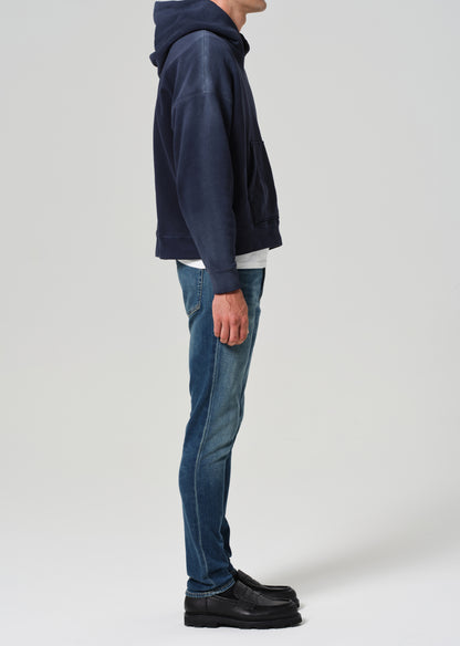 London Tapered Slim Cashmere Denim in Cyrus side