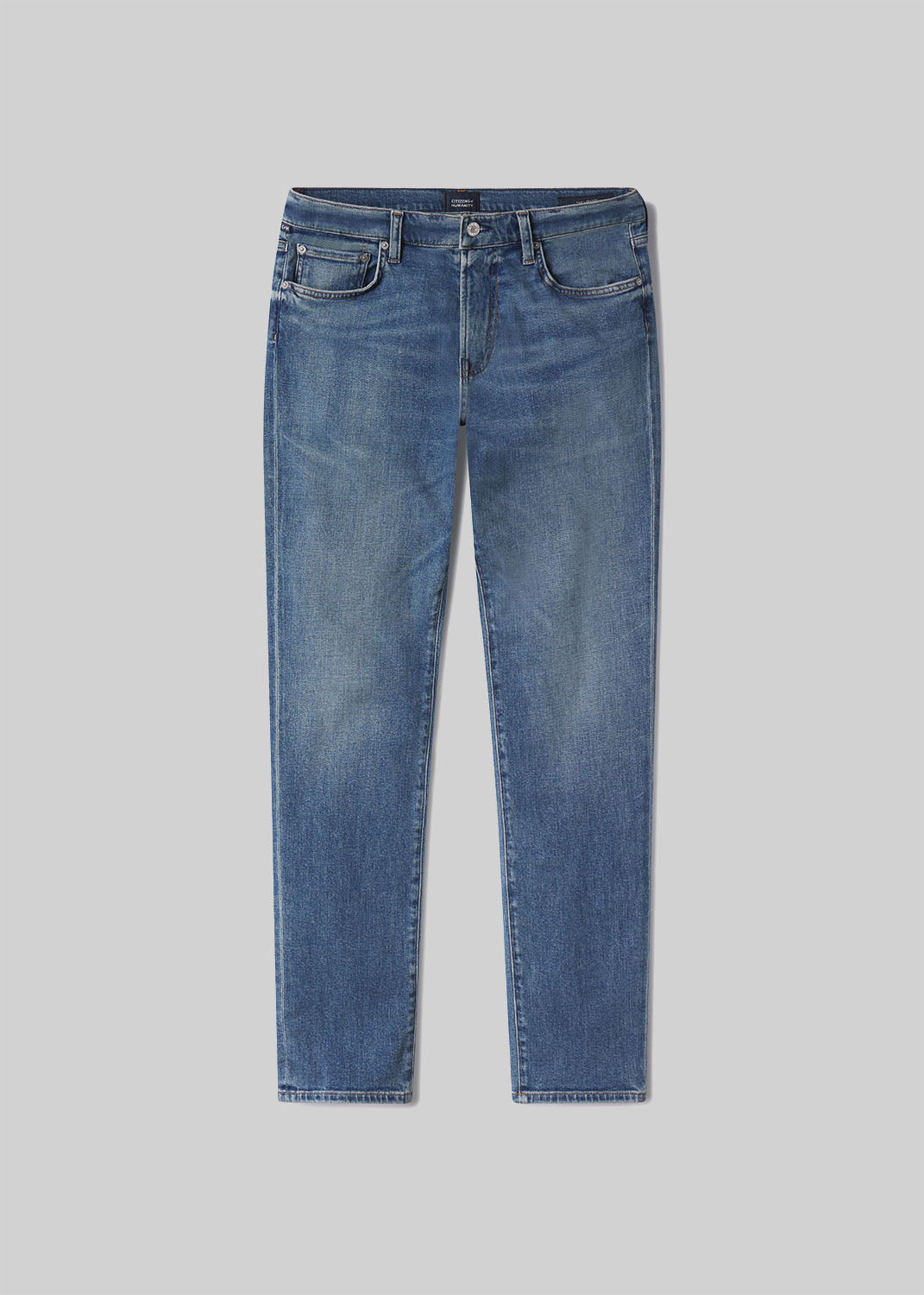 London Slim Taper Cashmere Denim in Anders flat