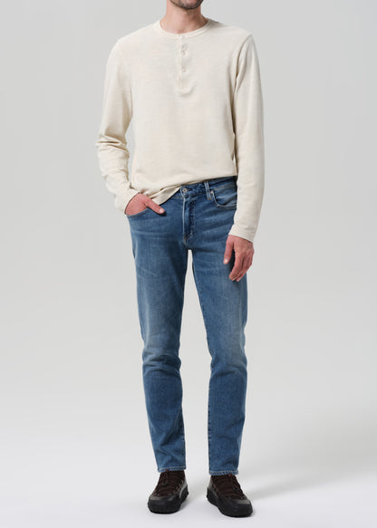 London Tapered Slim Cashmere Denim in Anders front