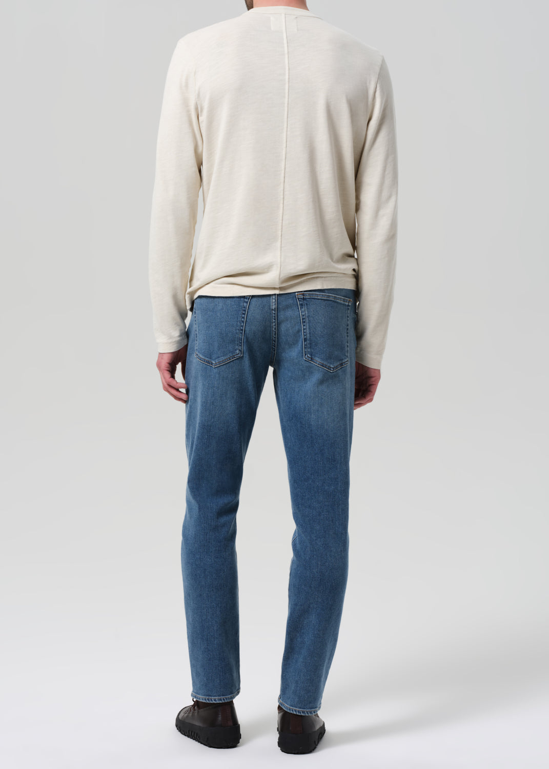 London Tapered Slim Cashmere Denim in Anders back