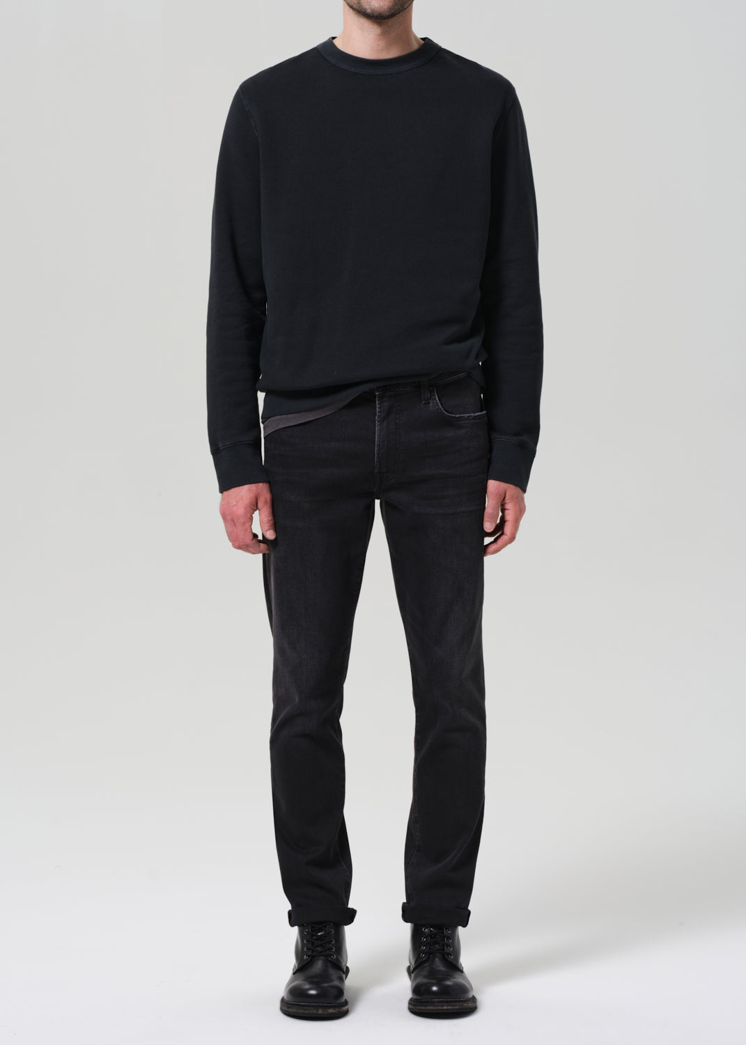 Gage Slim Straight Perform in Dark Storm front