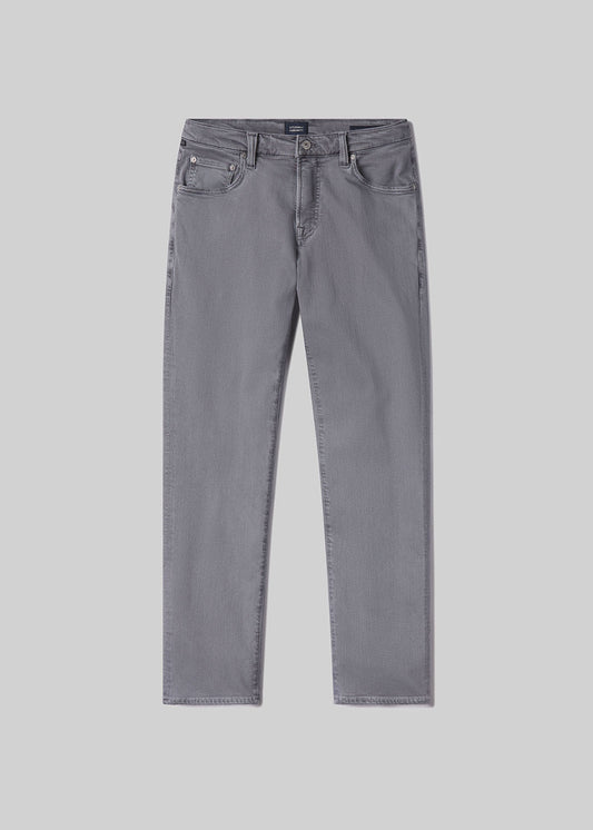 Gage Slim Straight Soft Weft in Heron Grey flat