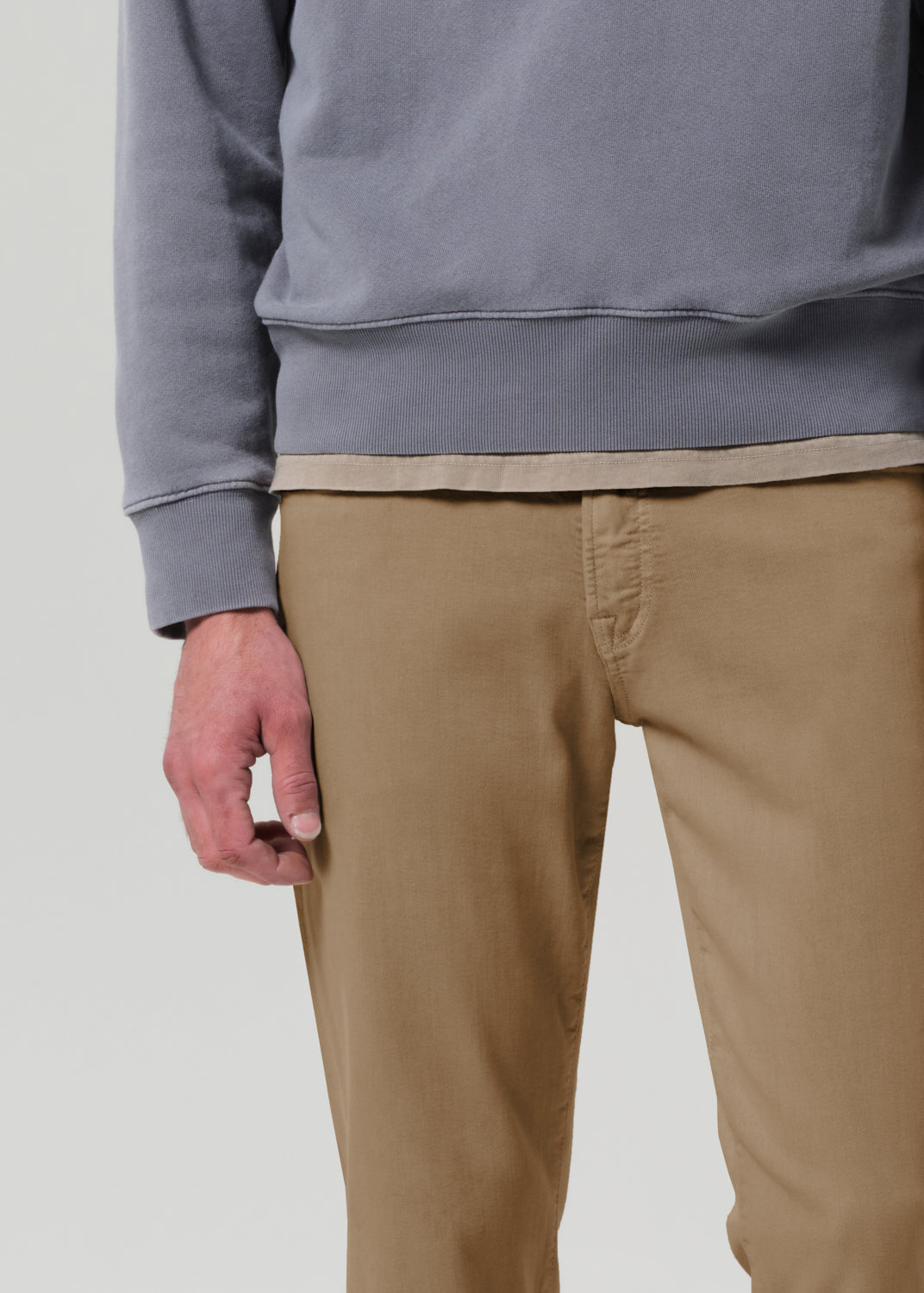 Gage Slim Straight Soft Weft in Heirloom detail