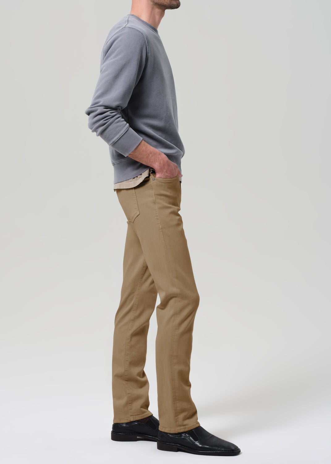 Gage Slim Straight Soft Weft in Heirloom side