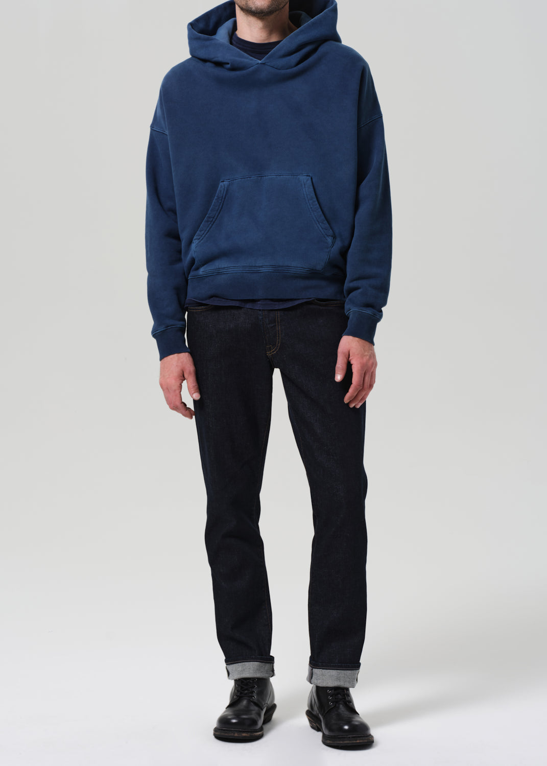 Gage Slim Straight Archive in Amaro front