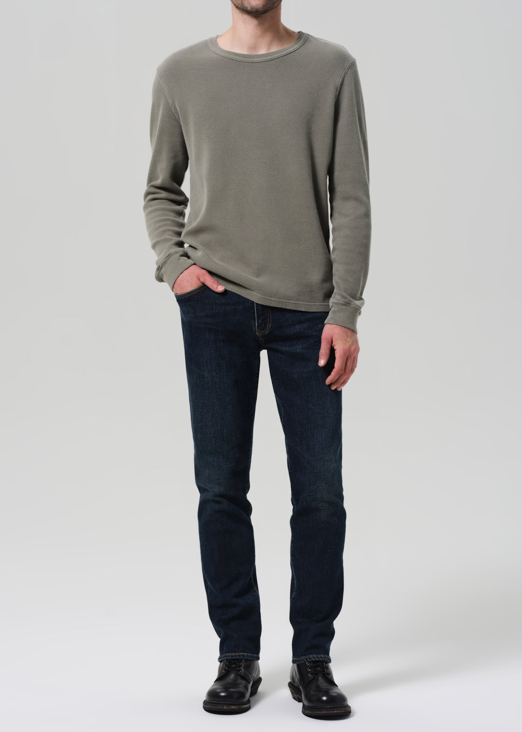 Gage Slim Straight Cashmere Denim in Prospect front