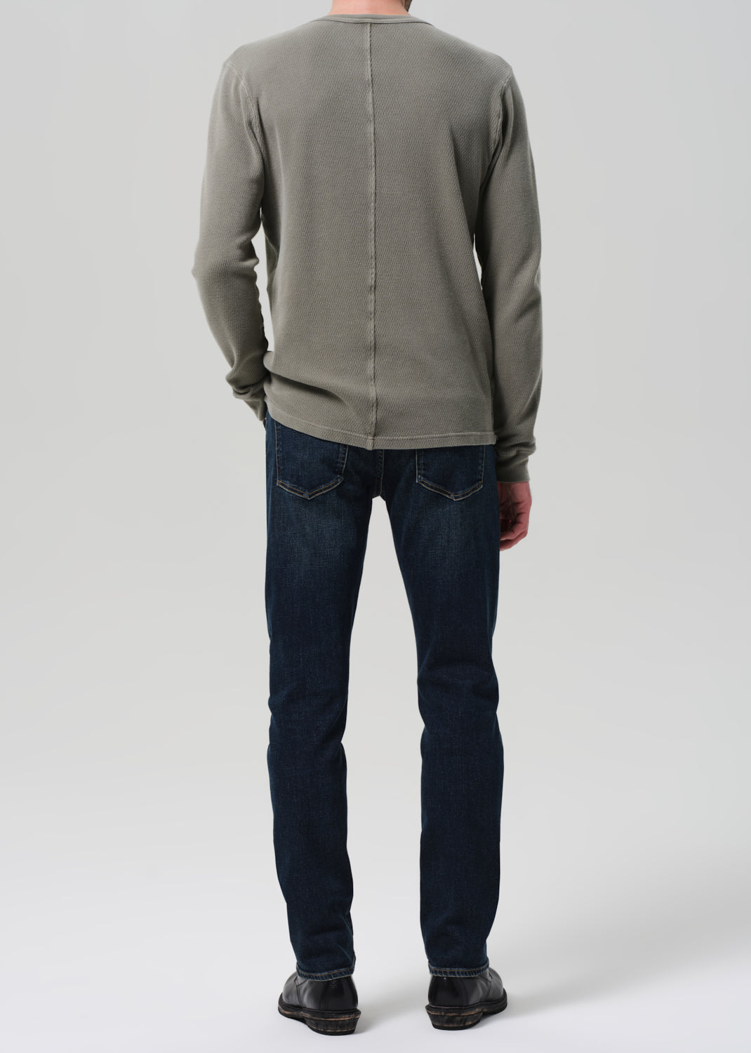 Gage Slim Straight Cashmere Denim in Prospect back