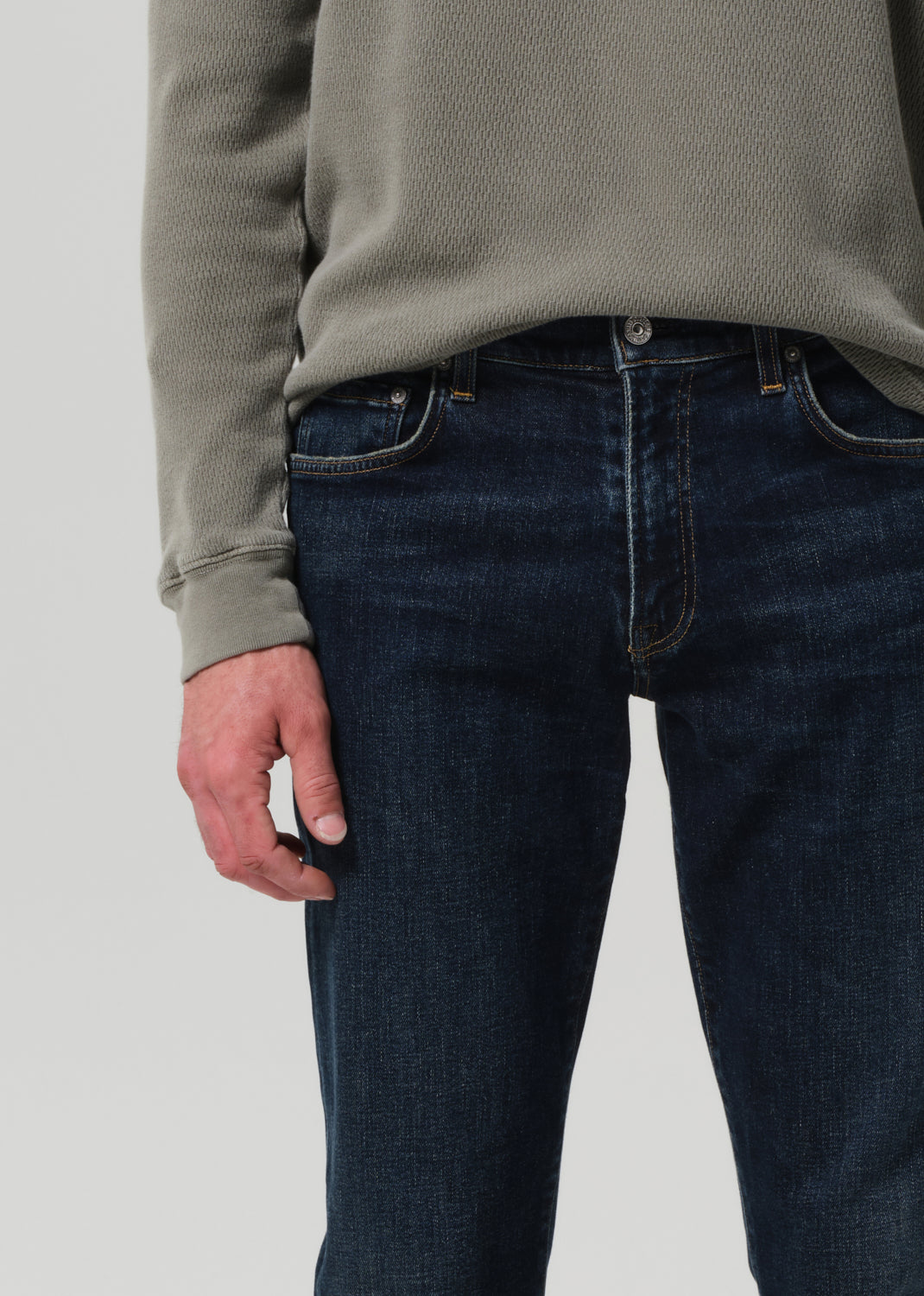 Gage Slim Straight Cashmere Denim in Prospect detail
