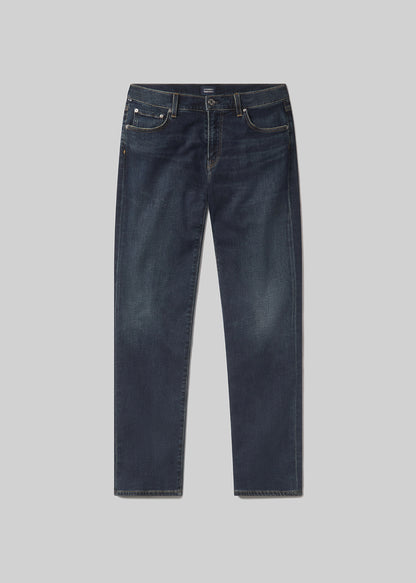 Gage Slim Straight Cashmere Denim in Prospect flat