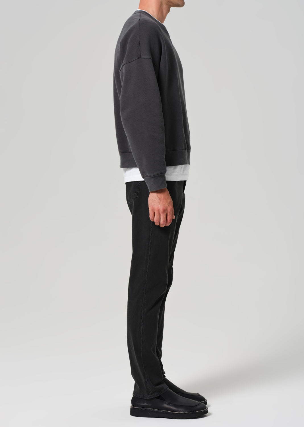 Gage Slim Straight Italian Canvas in Charred Cedar