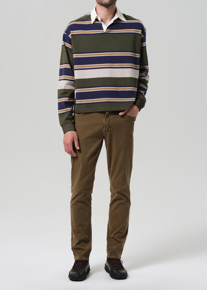 Gage Slim Straight Italian Canvas in Reservoir front