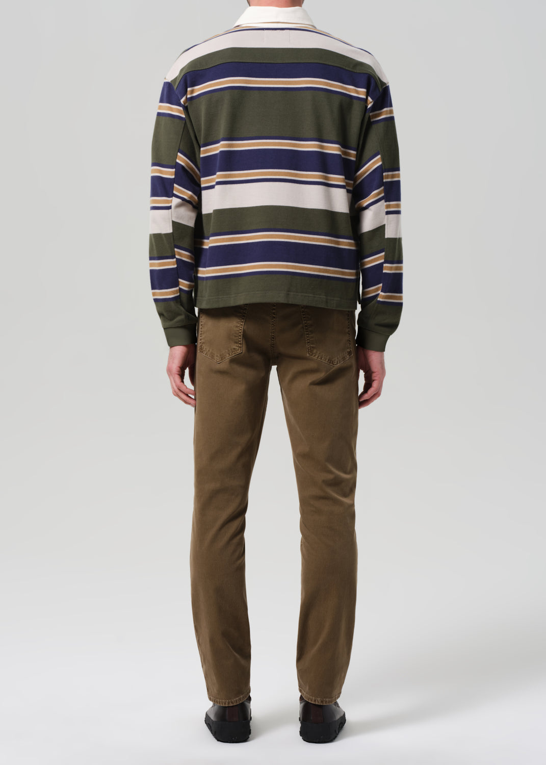 Gage Slim Straight Italian Canvas in Reservoir back