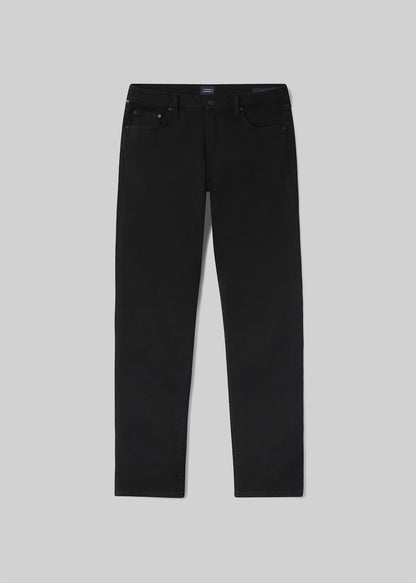 Gage Slim Straight Cashmere Denim in Starless flat