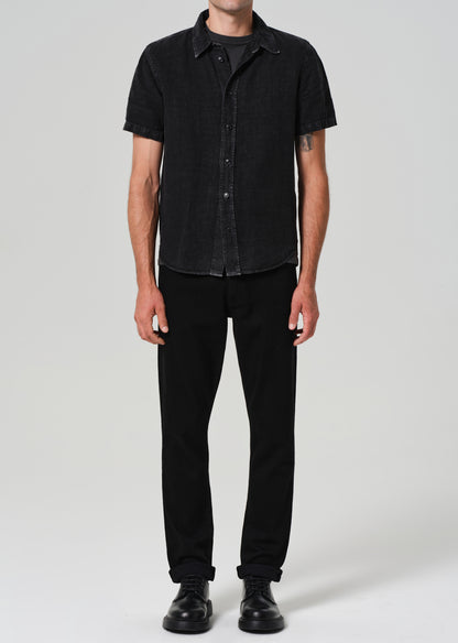 Gage Slim Straight Cashmere Denim in Starless front