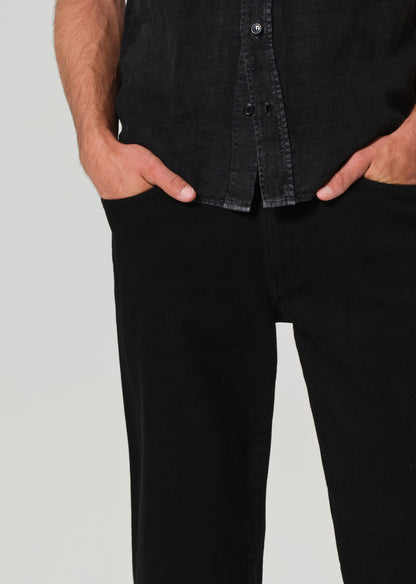 Gage Slim Straight Cashmere Denim in Starless detail