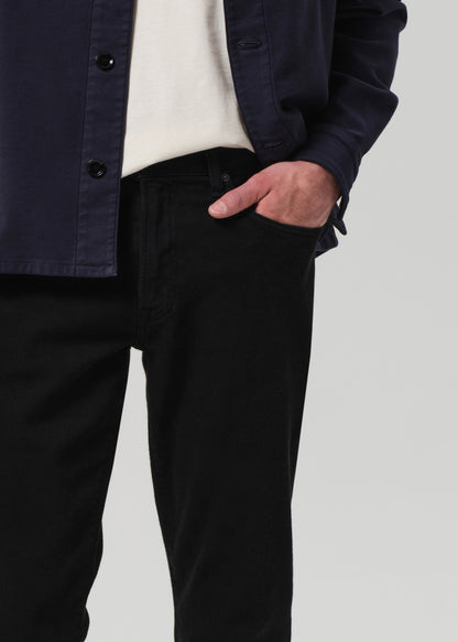 Gage Slim Straight Cashmere Denim in Starless detail
