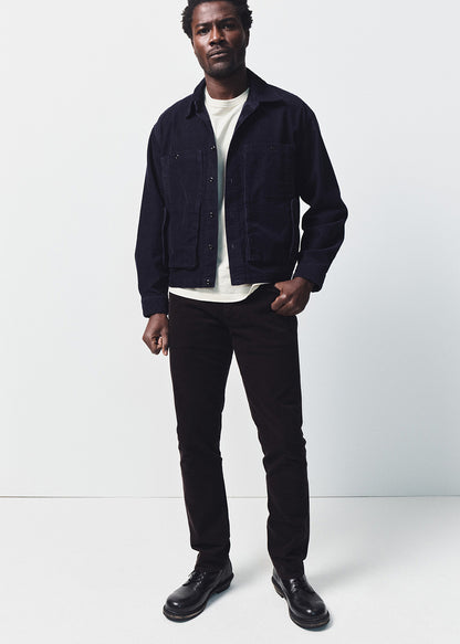 Gage Slim Straight Stretch Corduroy in Dark Espresso