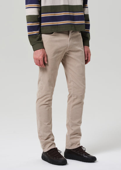 Gage Slim Straight Stretch Corduroy in Wheat front