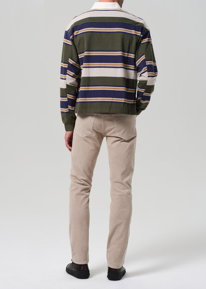 Gage Slim Straight Stretch Corduroy in Wheat back