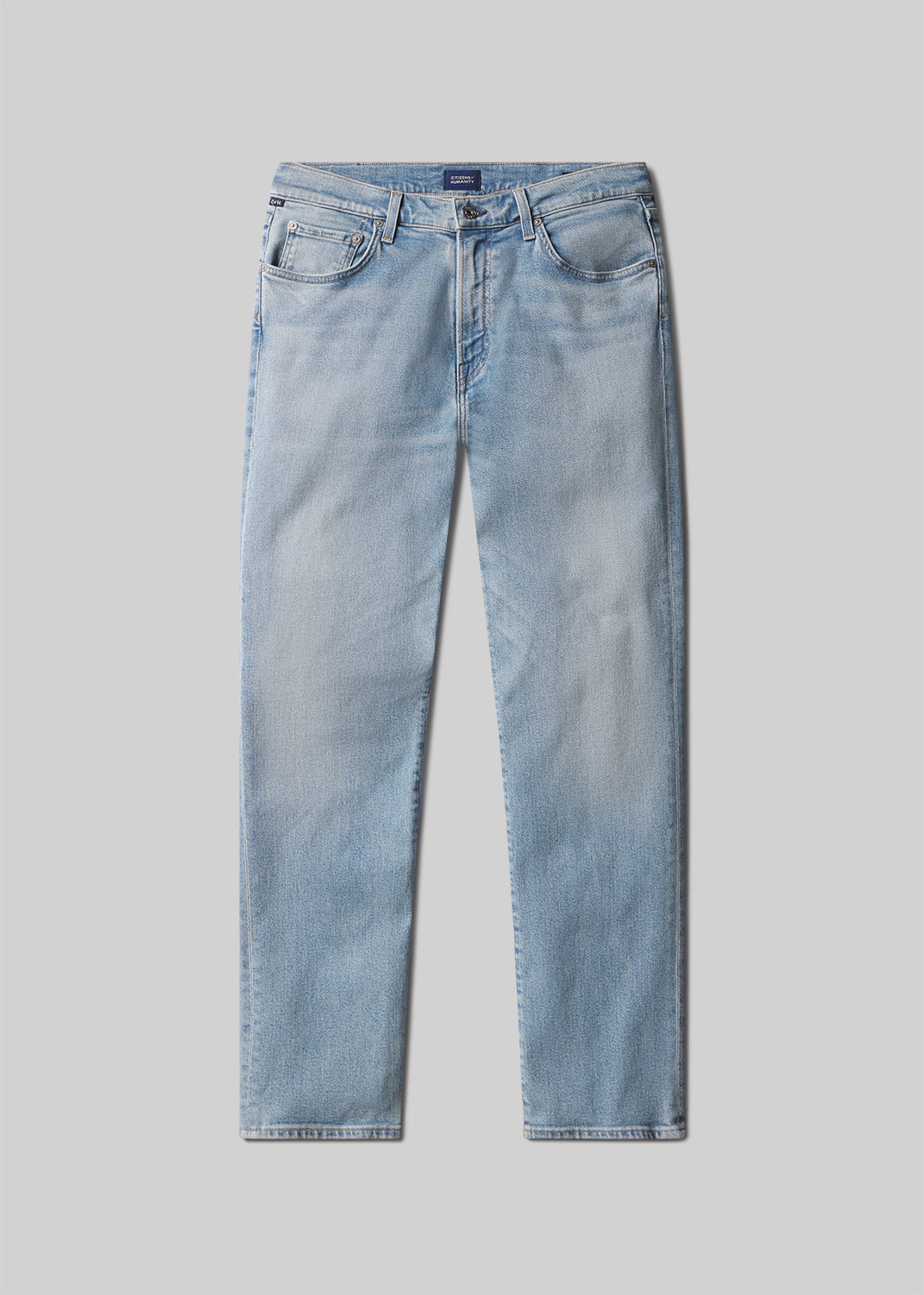 Gage Slim Straight Perform Denim in Light Wash flat