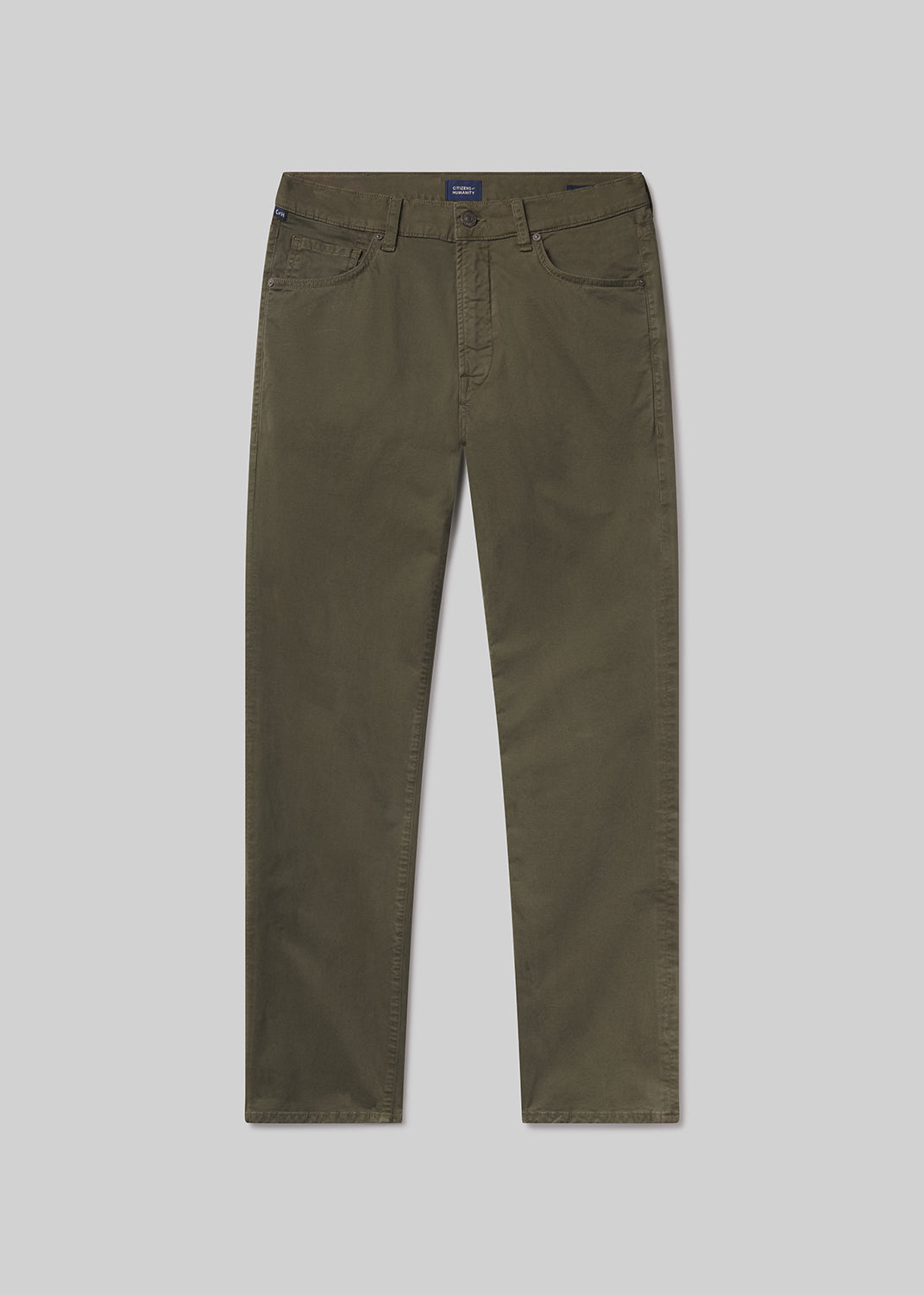 Gage Slim Straight Cashmere Touch Sateen in Dogwood flat