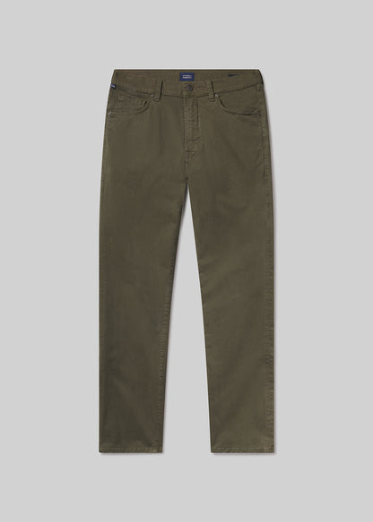 Gage Slim Straight Cashmere Touch Sateen in Dogwood flat