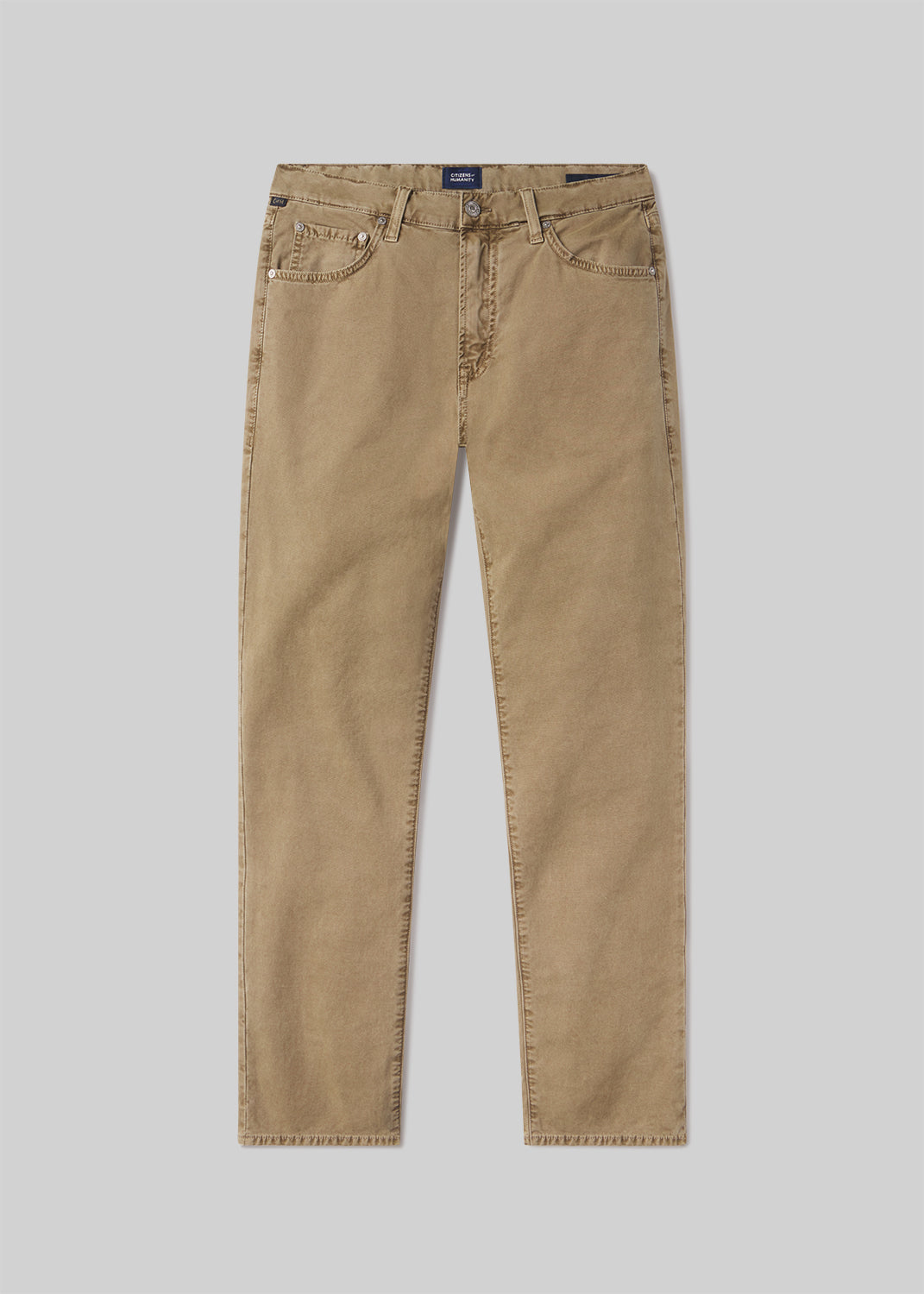 Gage Slim Straight Italian Canvas in Reservoir flat