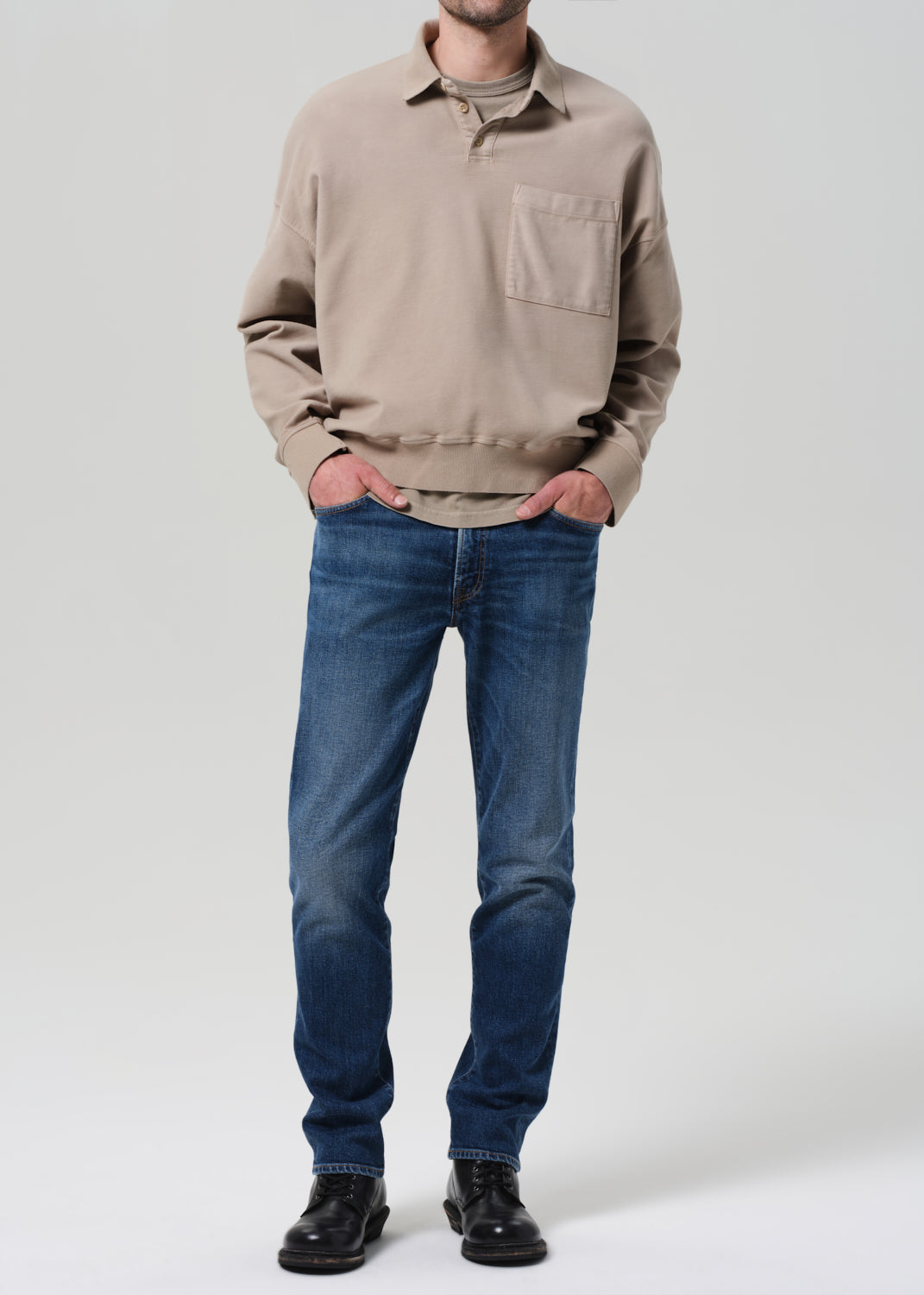 Gage Slim Straight Archive in Roscoe front