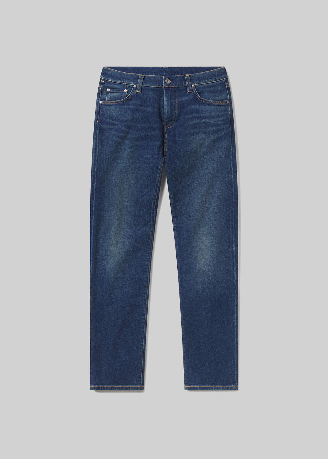 Gage Slim Straight Cashmere Denim in Condor flat