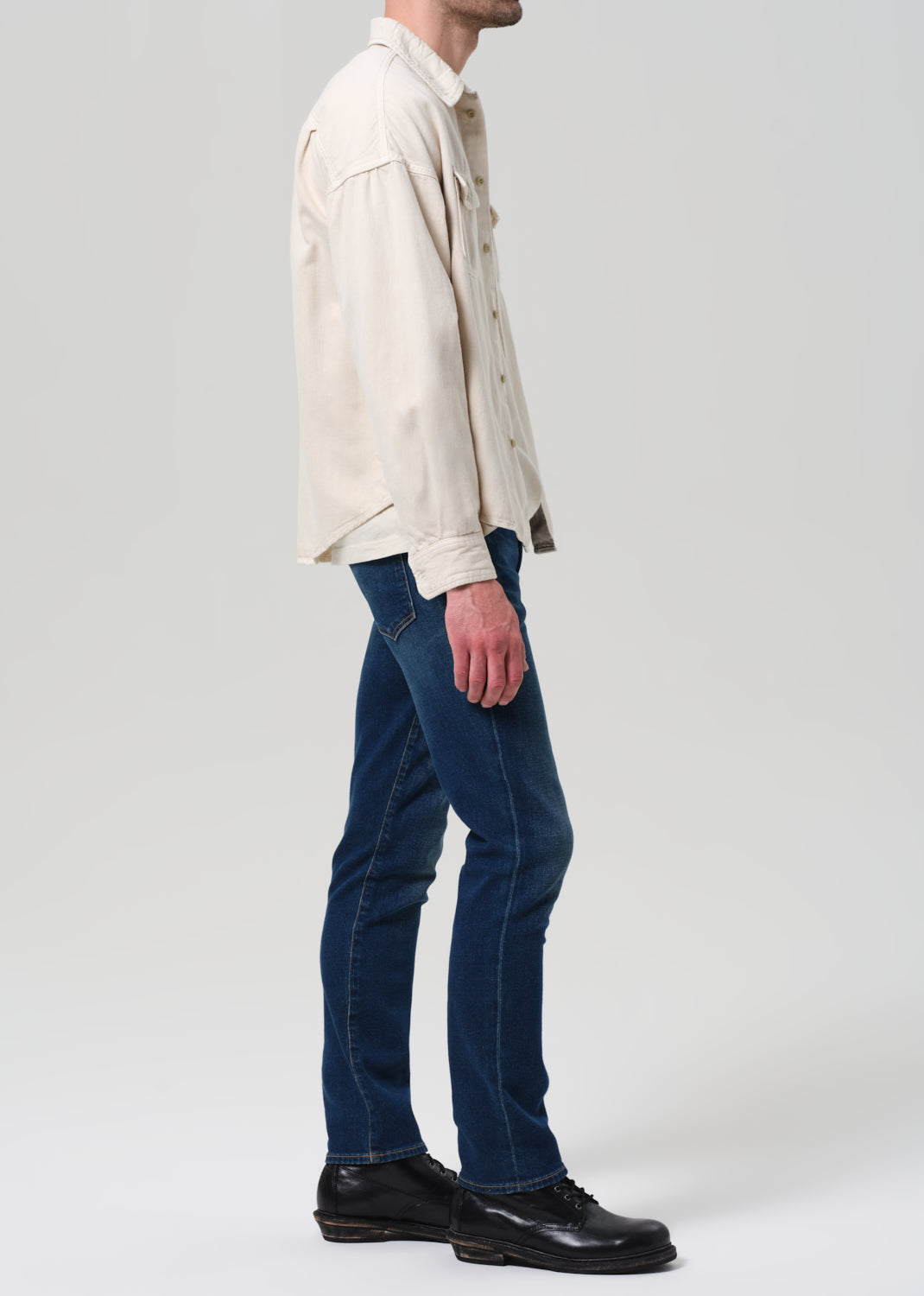 Gage Slim Straight Cashmere Denim in Condor side